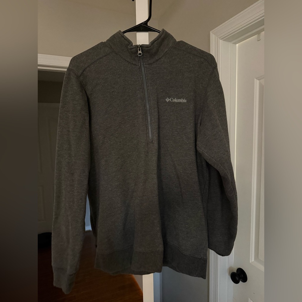Columbia Men's Charcoal Zip-Up Sweater